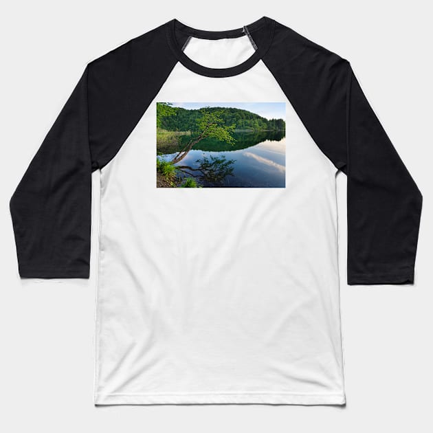 Early morning at Plitivice lakes Baseball T-Shirt by ivancoric